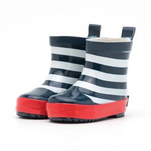Stivaletti da pioggia Marine in gomma e foderati in cotone – Playshoes