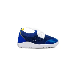 Bobux Step Up Play Knit Blu Mirtillo e Giallo